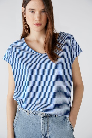 Bild 4 von T-Shirt aus 100% Bio-Baumwolle in lt blue white | Oui