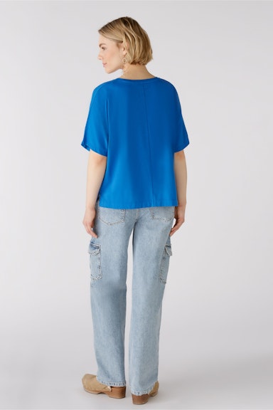 Bild 3 von Blouse shirt viscose-cotton blend in blue lolite | Oui
