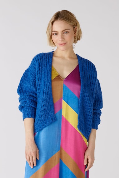 Bild 2 von Cardigan with wool and mohair content in blue lolite | Oui