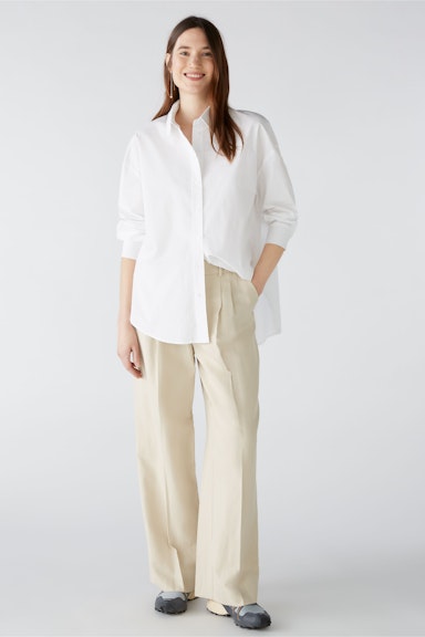 Bild 1 von Shirt blouse cotton stretch in optic white | Oui
