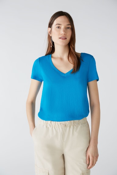 Bild 2 von CARLI T-shirt 100% organic cotton in blue jewel | Oui