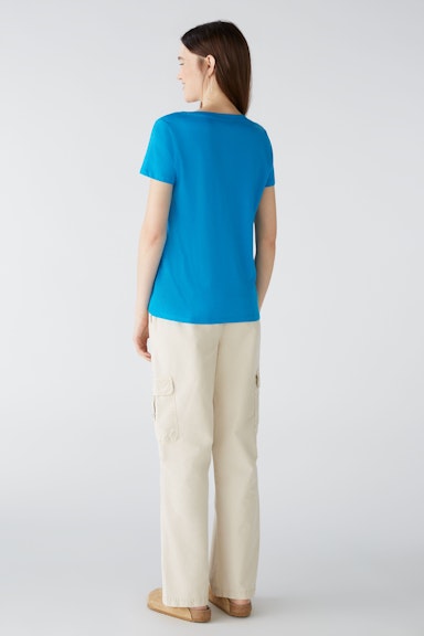 Bild 3 von CARLI T-shirt 100% organic cotton in blue jewel | Oui