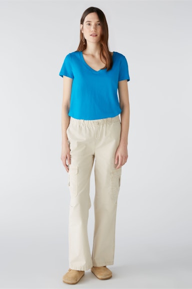 Bild 1 von CARLI T-shirt 100% organic cotton in blue jewel | Oui