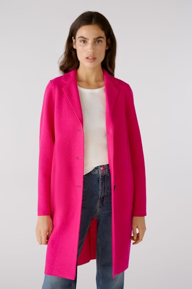 Bild 2 von MAYSON Coat boiled Wool - pure new wool in dark pink | Oui