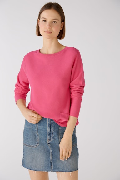 Bild 2 von KEIKO Pullover 100% Bio-Baumwolle in dark pink | Oui