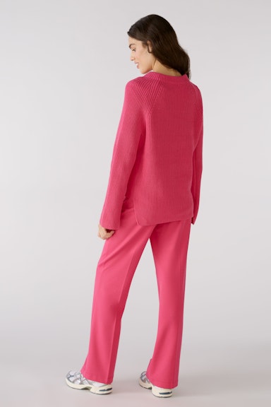 Bild 3 von RUBI Pullover mit Reißverschluss, in reiner Baumwolle in dark pink | Oui