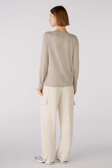 Bild 3 von Long-sleeved shirt made from 100% organic cotton in lt stone taupe | Oui