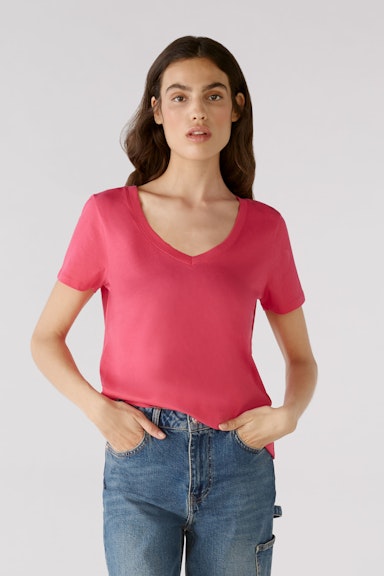 Bild 2 von CARLI T-shirt 100% organic cotton in dark pink | Oui