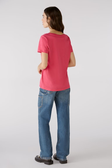 Bild 3 von CARLI T-shirt 100% organic cotton in dark pink | Oui