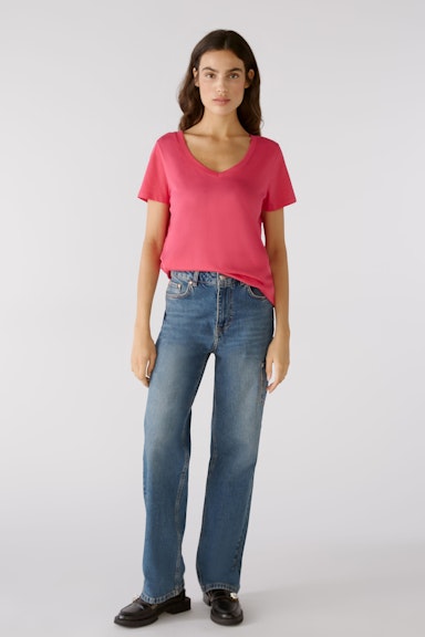 Bild 1 von CARLI T-Shirt 100% Bio-Baumwolle in dark pink | Oui