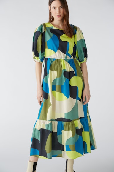 Bild 6 von Maxi dress made from cotton voile in dk green blue | Oui