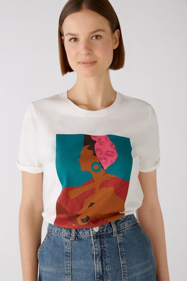 Bild 4 von T-shirt made from 100% Organic Cotton in gardenia | Oui