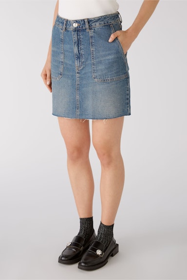 Bild 3 von Mini skirt in authentic denim in darkblue denim | Oui