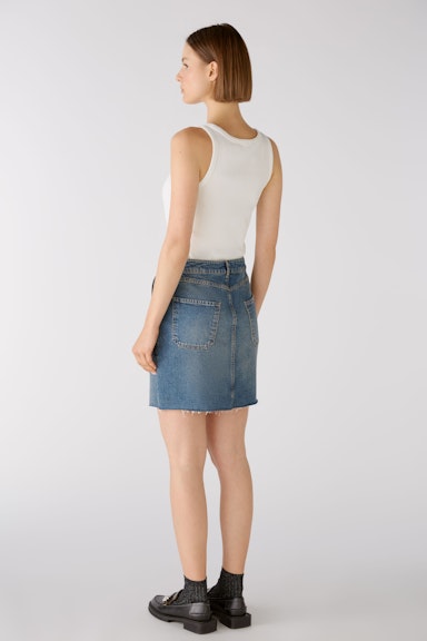 Bild 4 von Mini skirt in authentic denim in darkblue denim | Oui