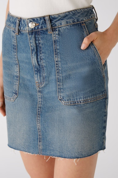 Bild 5 von Mini skirt in authentic denim in darkblue denim | Oui