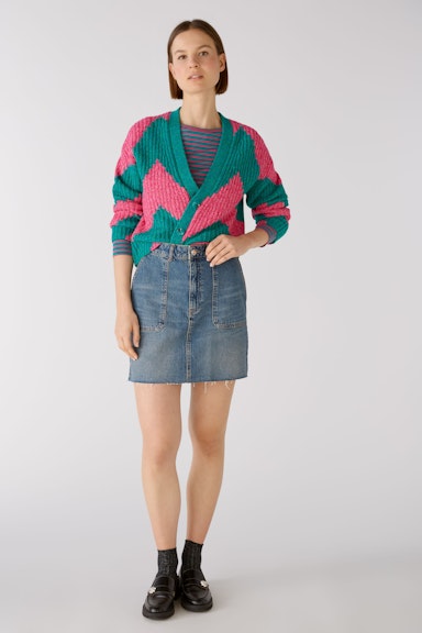 Bild 1 von Mini skirt in authentic denim in darkblue denim | Oui