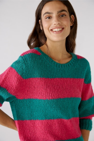 Bild 5 von Jumper  with wool and mohair content in green red | Oui