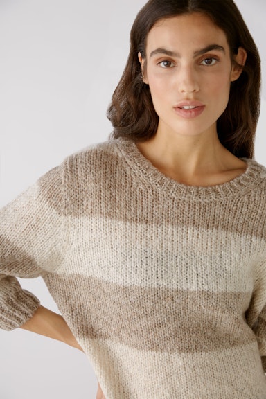 Bild 5 von Jumper  with wool and mohair content in Lt.Brown stone | Oui