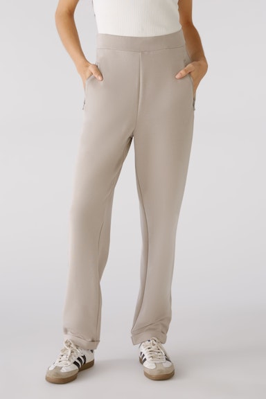 Bild 2 von Jogger style trousers made from comfortable jersey quality in Lt.Taupe | Oui