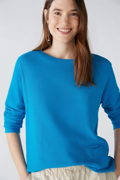 Bild 5 von KEIKO Pullover 100% Bio-Baumwolle in blue jewel | Oui