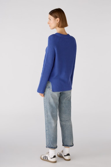 Bild 3 von RUBI Pullover mit Reißverschluss, in reiner Baumwolle in blue | Oui