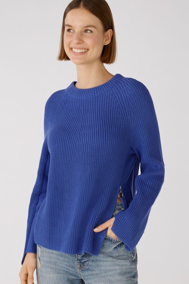 Bild 6 von RUBI Pullover mit Reißverschluss, in reiner Baumwolle in blue | Oui