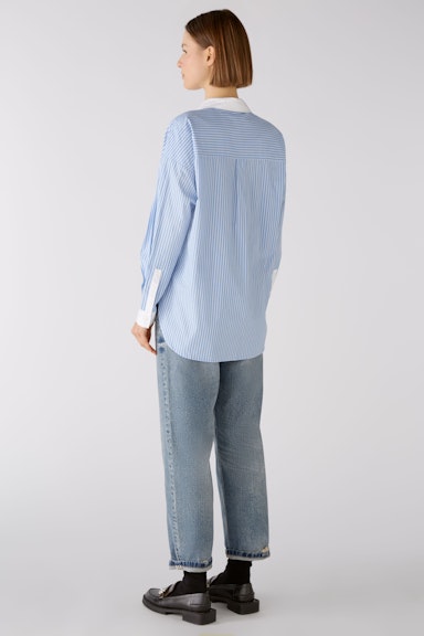 Bild 3 von Shirt blouse pure cotton in lt blue white | Oui