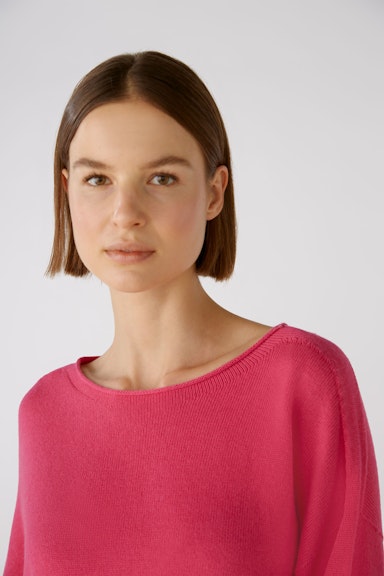 Bild 4 von Pullover mit Baumwolle und Viskose in dark pink | Oui