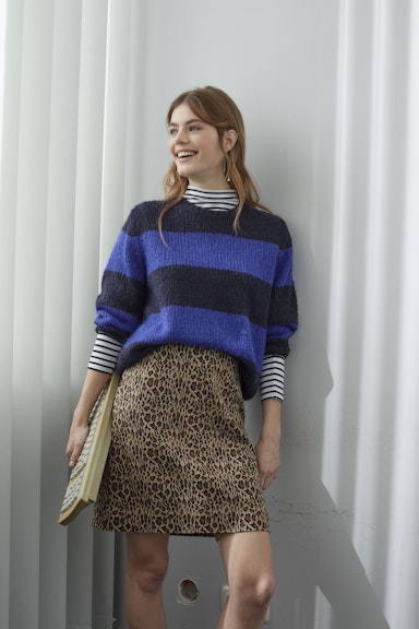 Bild 7 von Jumper  with wool and mohair content in blue blue | Oui