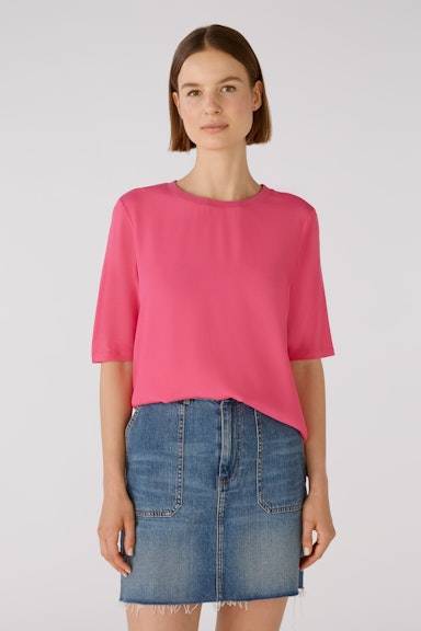 Bild 2 von Blouse shirt 100% viscose in patch in dark pink | Oui