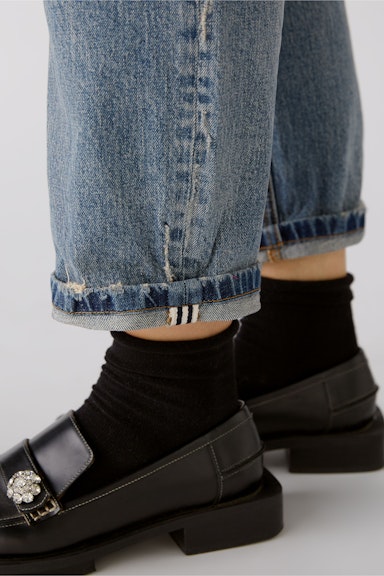 Bild 6 von Denim jeans the high waist - Straight leg in blue | Oui