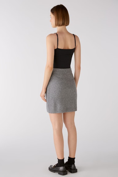 Bild 3 von Knitted skirt wool blend in grey | Oui