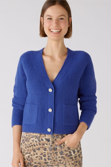 Bild 5 von Cardigan with wool content in blue | Oui