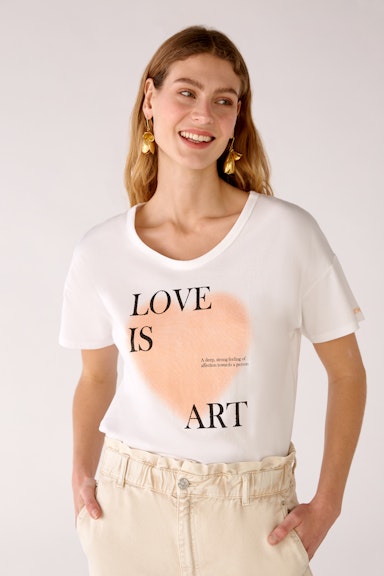 Bild 3 von T-shirt made from organic cotton in optic white | Oui