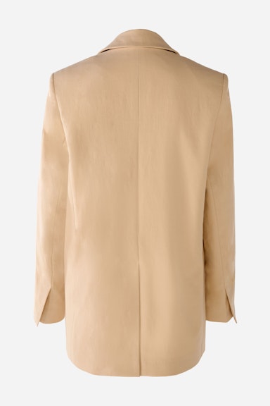 Bild 9 von Blazer in a lightweight linen-cotton blend with stretch in light beige | Oui