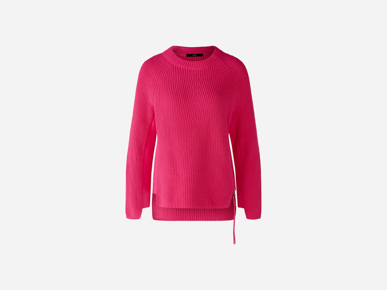 Bild 7 von RUBI Pullover mit Reißverschluss, in reiner Baumwolle in dark pink | Oui