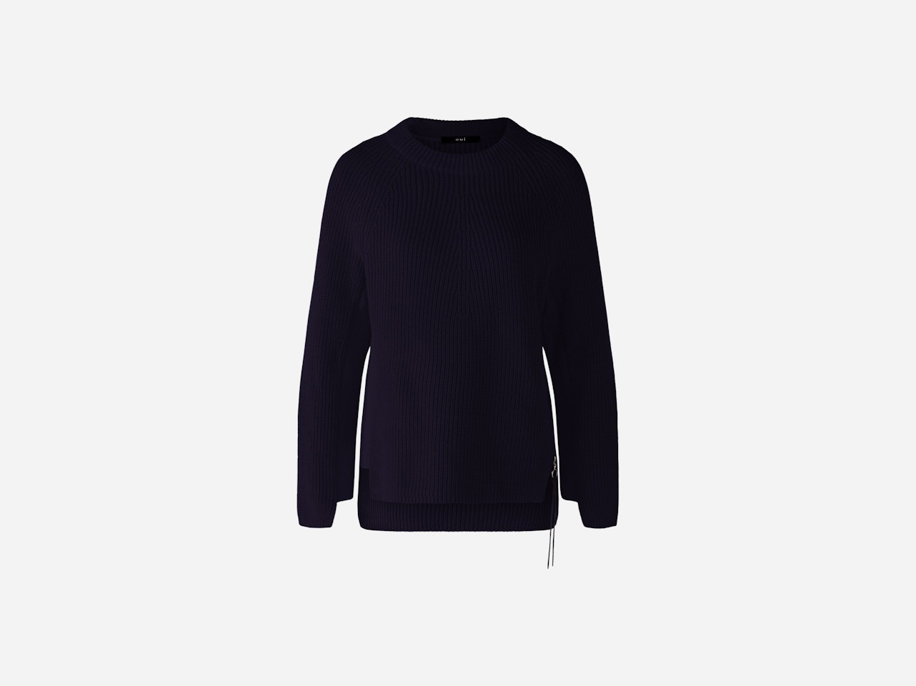 Bild 7 von RUBI Pullover mit Reißverschluss, in reiner Baumwolle in darkblue | Oui