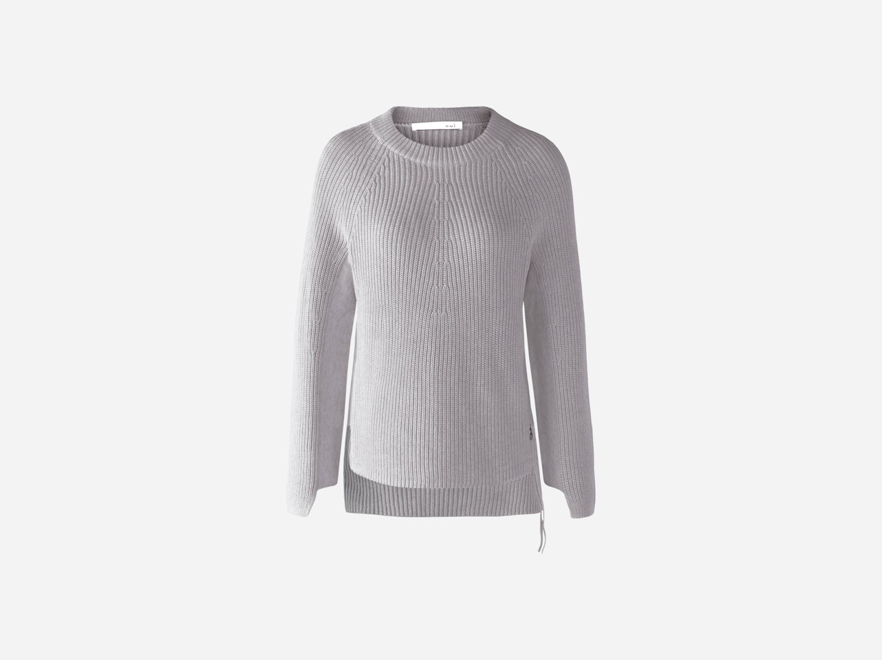 Bild 5 von RUBI Pullover mit Reißverschluss, in reiner Baumwolle in light grey | Oui