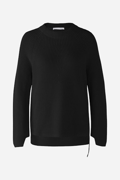 Bild 8 von RUBI Pullover mit Reißverschluss, in reiner Baumwolle in black | Oui