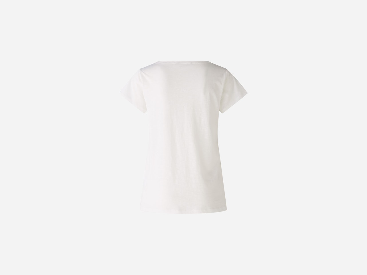 Bild 7 von T-shirt cotton viscose blend in optic white | Oui