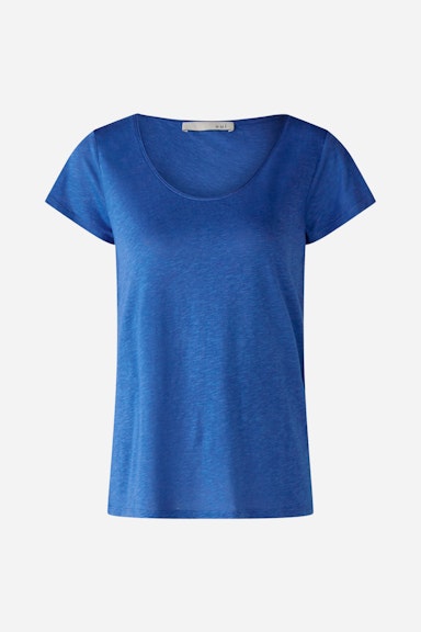 Bild 6 von T-shirt cotton viscose blend in blue lolite | Oui