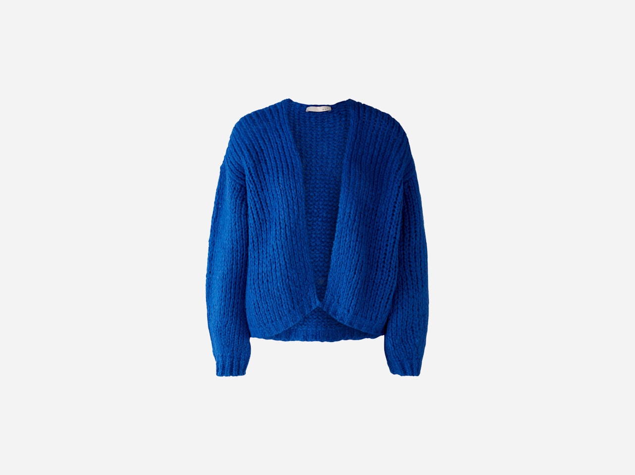 Bild 8 von Cardigan with wool and mohair content in blue lolite | Oui