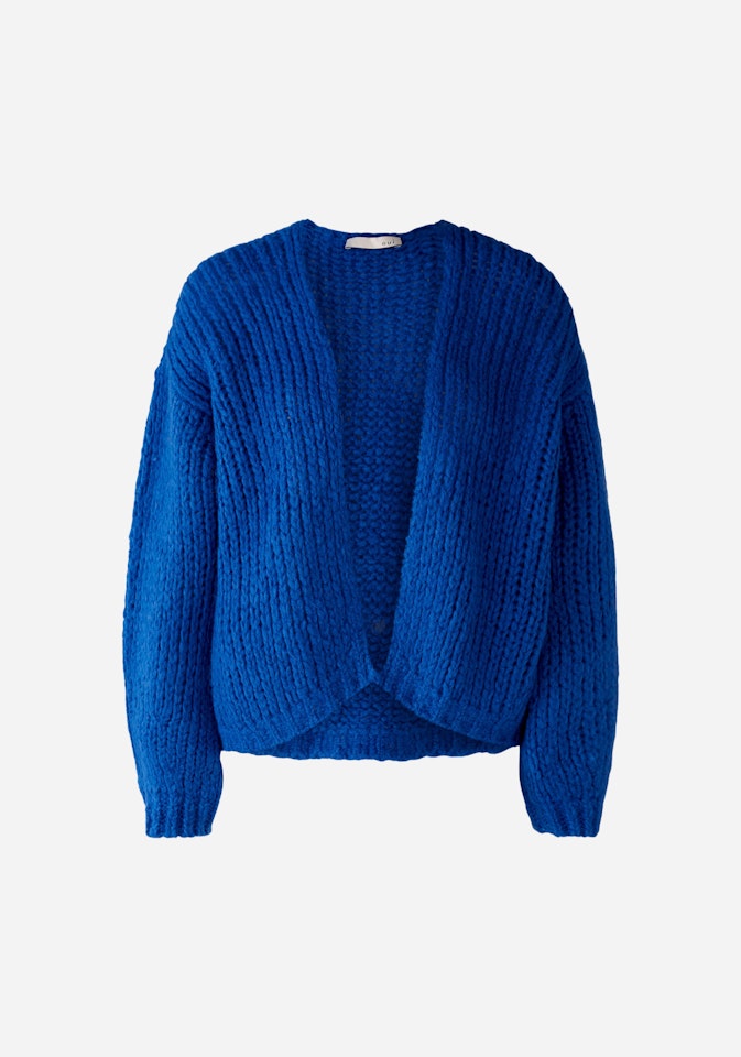 Bild 8 von Cardigan with wool and mohair content in blue lolite | Oui