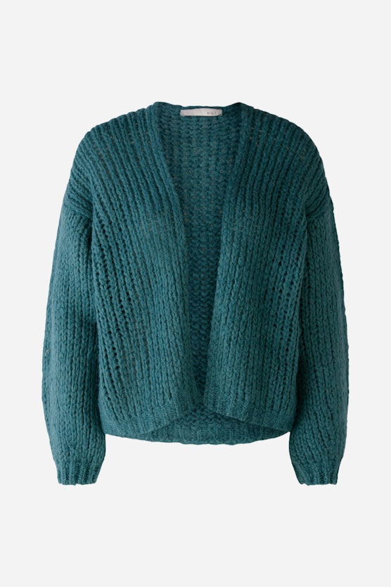 Cardigan with wool and mohair content