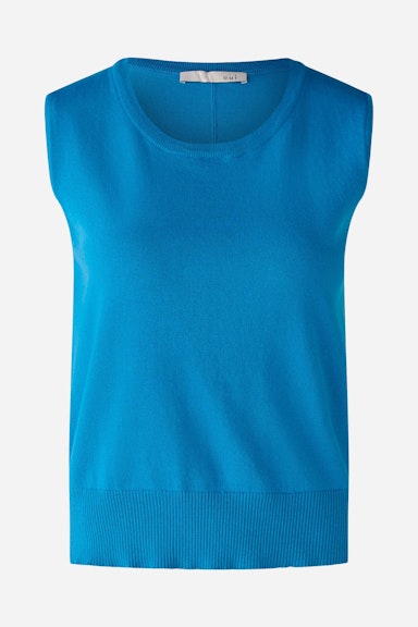 Bild 6 von Jumper without sleeves with 80% organic cotton in blue jewel | Oui