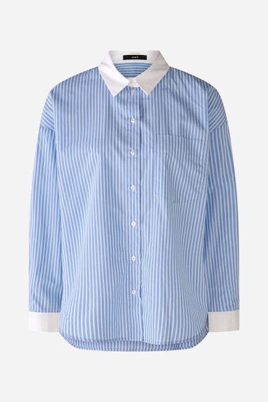 Bild 5 von Shirt blouse pure cotton in lt blue white | Oui