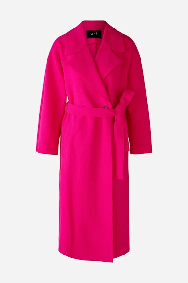 Bild 7 von Double breasted coat italian virgin wool in dark pink | Oui