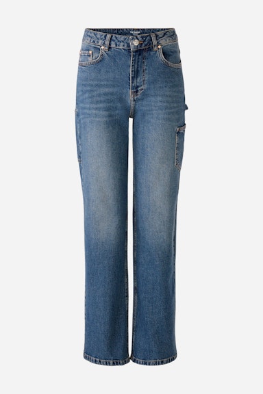 Bild 6 von Jeans STRAIGHT LEG Mid Rise, regular in darkblue denim | Oui