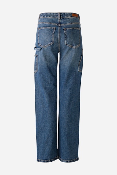 Bild 7 von Jeans STRAIGHT LEG Mid Rise, regular in darkblue denim | Oui