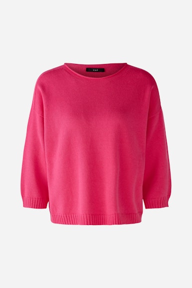 Bild 6 von Pullover mit Baumwolle und Viskose in dark pink | Oui